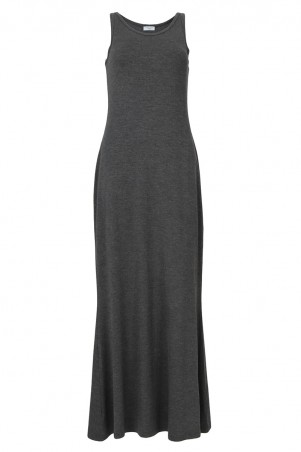 BASICS Effie Sleeveless Jersey Dress - Dark Heather Grey