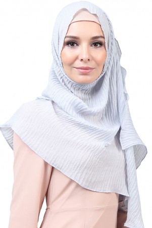 Aldefia Cotton Gauze Headscarf - Light Grey