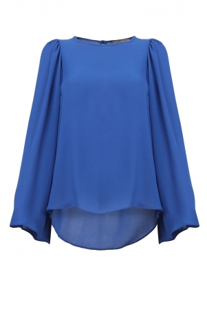 Geneen Flared Blouse - Classic Blue