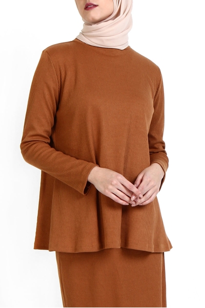 Gladin Knitted Rib Blouse