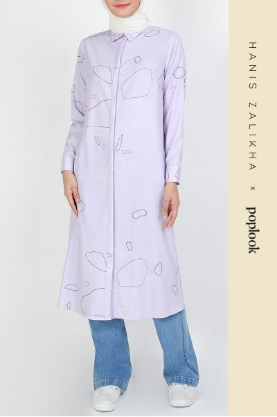 Keely Front Button Shirt Tunic