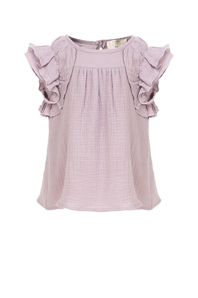 KIDS Zeda Ruffle Shoulder Blouse