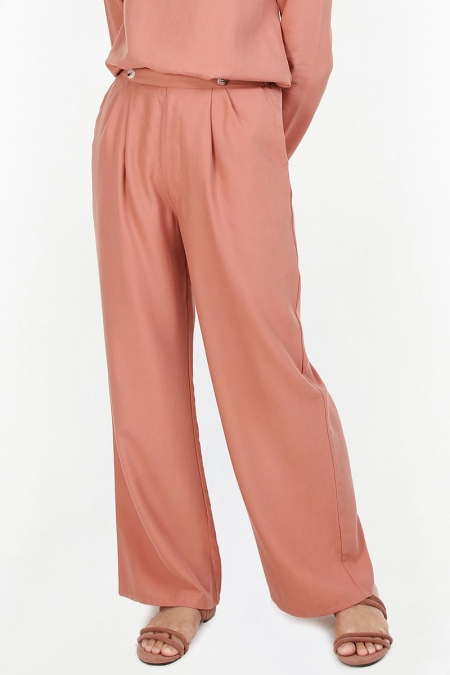 Kayda Straight Cut Pants - Canyon Clay