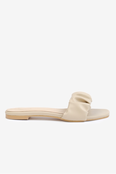 Eve Ruched Strap Sandals