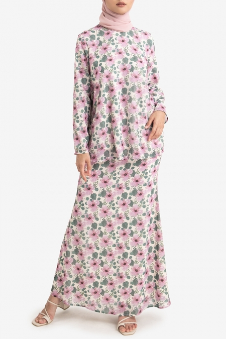 Mawiza Blouse & Skirt - Pink Pansy Floral
