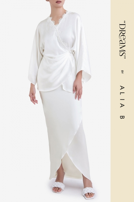 Lyra Wrap Skirt - Ivory