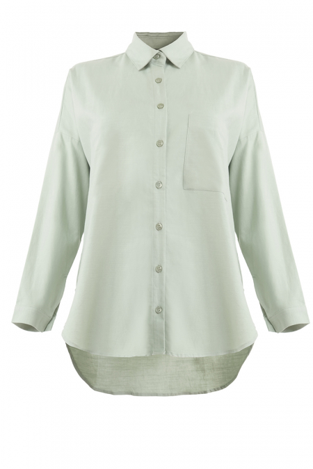 Bittania Front Button Shirt - Soft Green